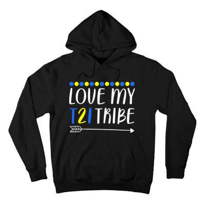 Love My T21 Tribe Down Syndrome Arrow Tall Hoodie