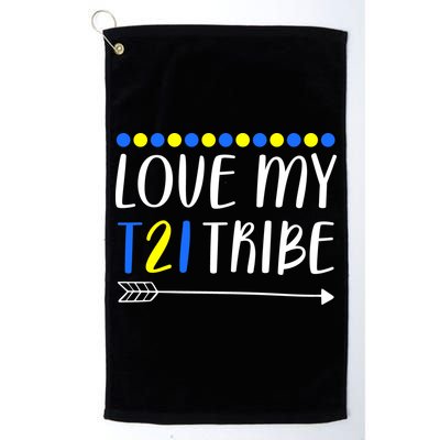 Love My T21 Tribe Down Syndrome Arrow Golf Towel