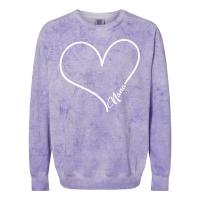 Love Nana Heart Colorblast Crewneck Sweatshirt