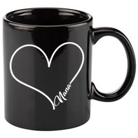 Love Nana Heart 11oz C Handle Ceramic Mug