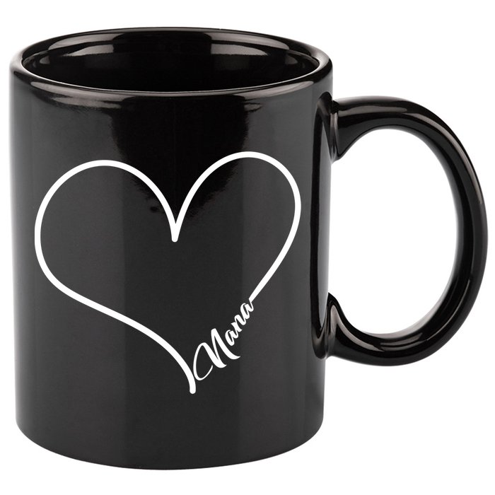 Love Nana Heart 11oz C Handle Ceramic Mug