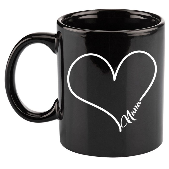 Love Nana Heart 11oz C Handle Ceramic Mug