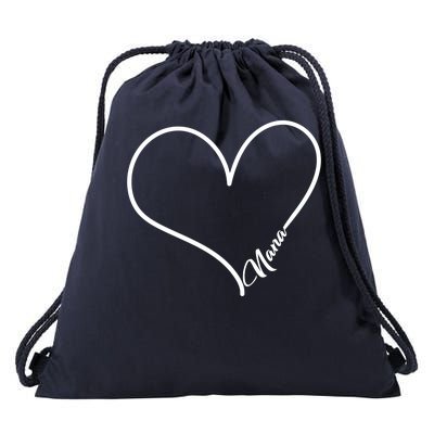 Love Nana Heart Drawstring Bag