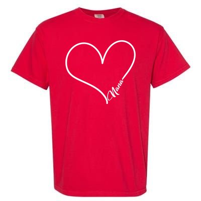 Love Nana Heart Garment-Dyed Heavyweight T-Shirt