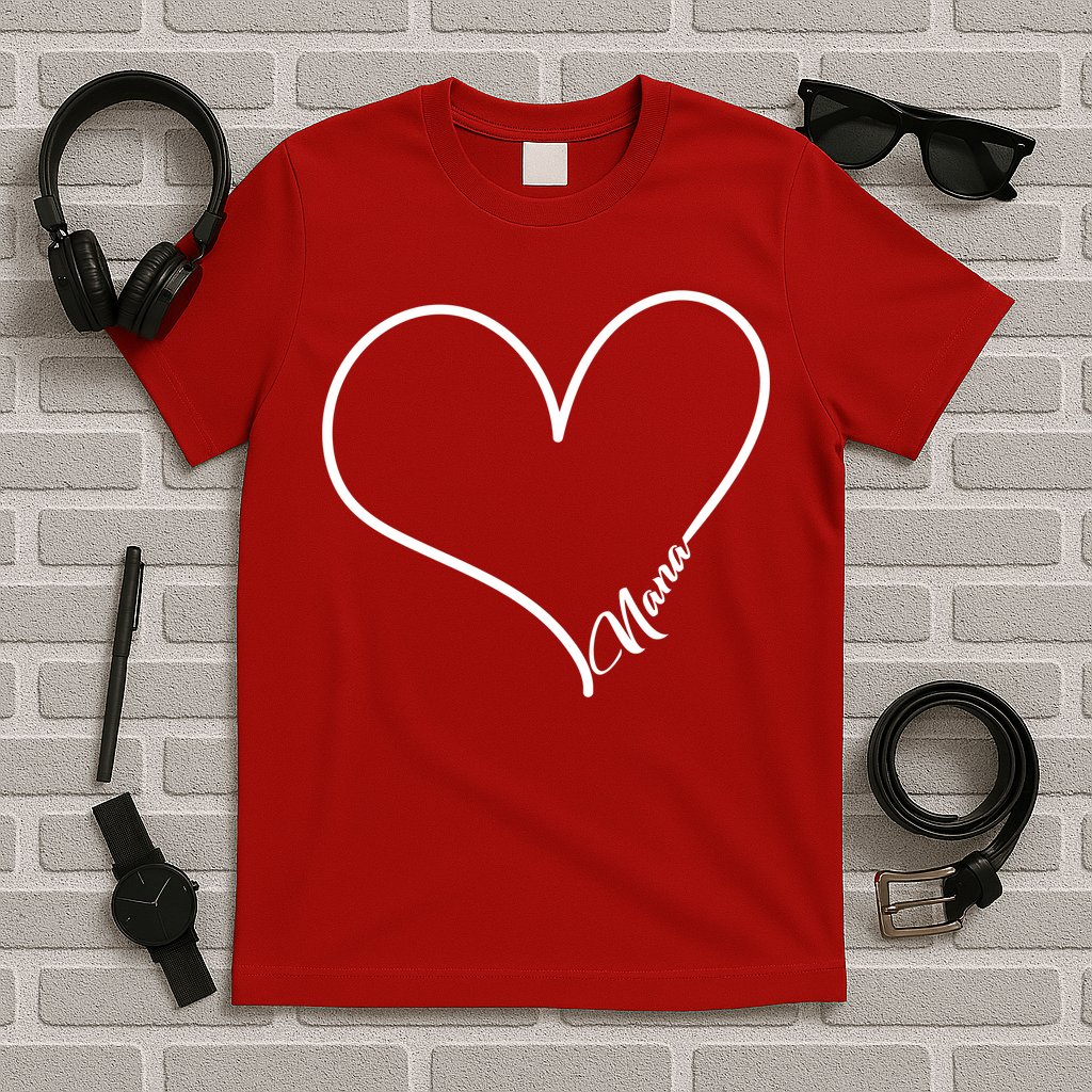 Love Nana Heart T-Shirt