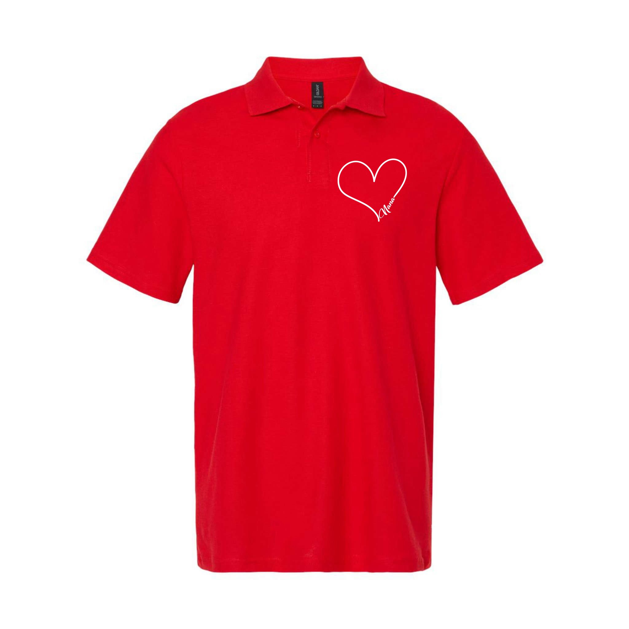 Love Nana Heart Polo