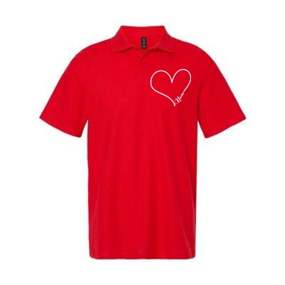 Love Nana Heart Softstyle Adult Sport Polo