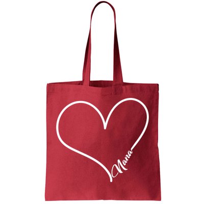 Love Nana Heart Tote Bag