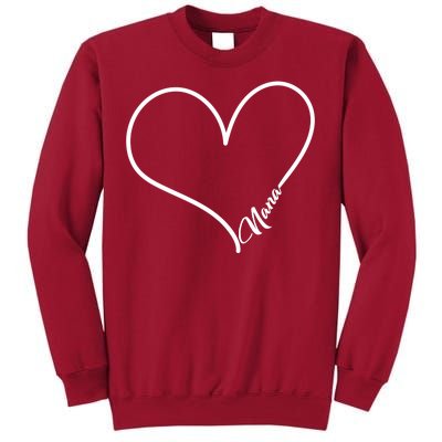 Love Nana Heart Tall Sweatshirt