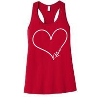 Love Nana Heart Women's Racerback Tank