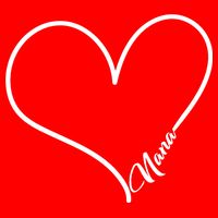 Love Nana Heart Zip Tote Bag