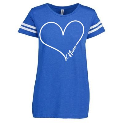 Love Nana Heart Enza Ladies Jersey Football T-Shirt