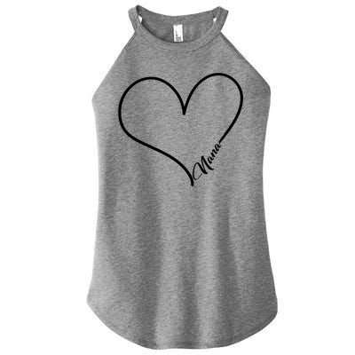 Love Nana Heart Women's Perfect Tri Rocker Tank