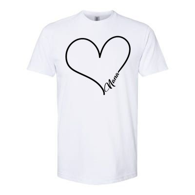 Love Nana Heart Softstyle® CVC T-Shirt