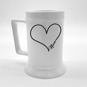 Love Nana Heart Beer Stein