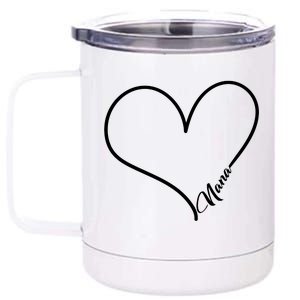 Love Nana Heart 12 oz Stainless Steel Tumbler Cup