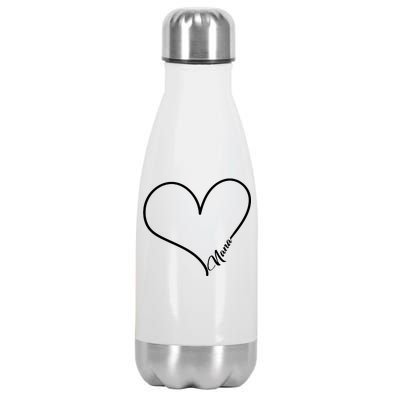 Love Nana Heart Stainless Steel Insulated Water Bottle