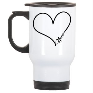 Love Nana Heart Stainless Steel Travel Mug