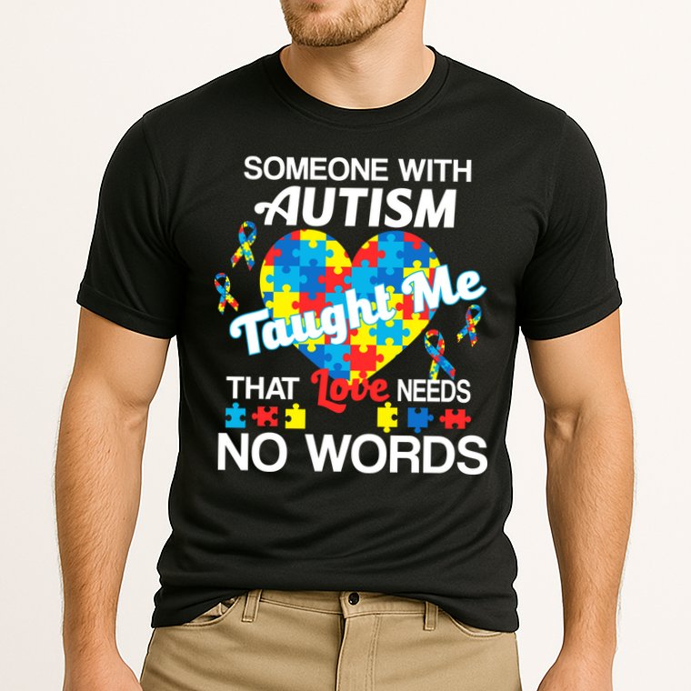 Love Needs No Words Autism Awareness  Cooling Performance Crew T-Shirt