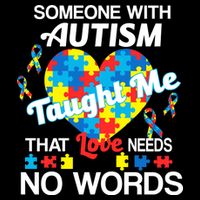 Love Needs No Words Autism Awareness  Flatbill Hat