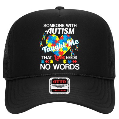 Love Needs No Words Autism Awareness  Trucker Hat