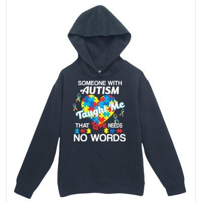 Love Needs No Words Autism Awareness  Urban Pullover Hoodie