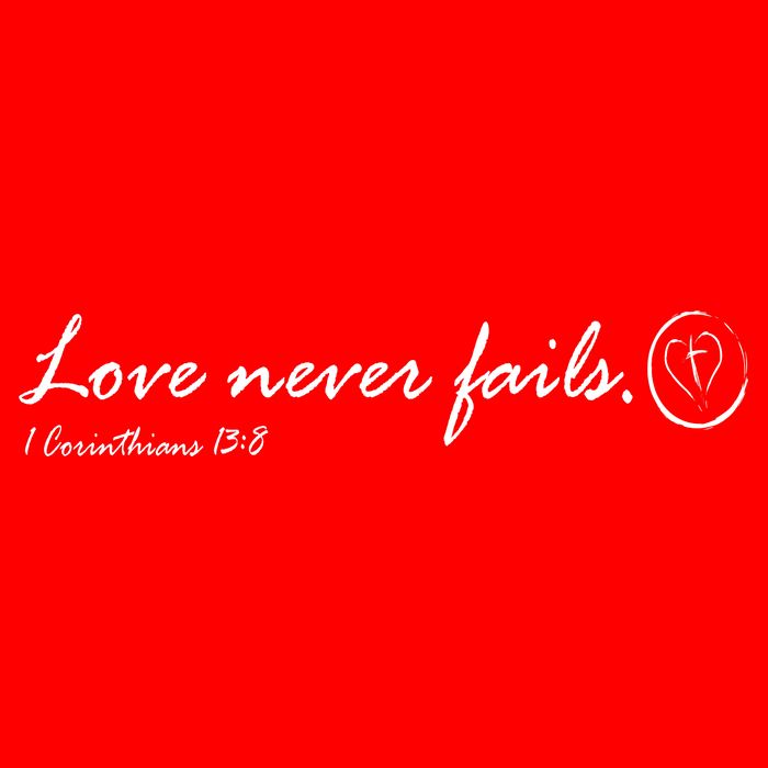 Love Never Fails Baby Bodysuit
