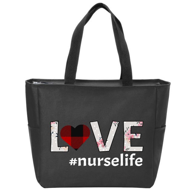 Love Nurse life Zip Tote Bag