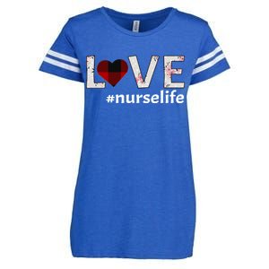 Love Nurse life Enza Ladies Jersey Football T-Shirt