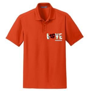 Love NurseLife Arrow Heart Dry Zone Grid Polo