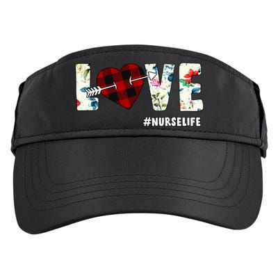 Love NurseLife Arrow Heart Adult Drive Performance Visor