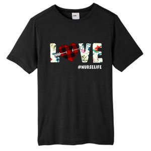 Love NurseLife Arrow Heart Tall Fusion ChromaSoft Performance T-Shirt