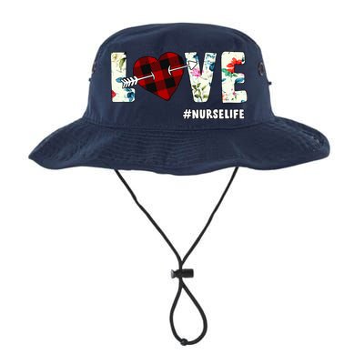 Love NurseLife Arrow Heart Bucket Hat