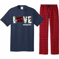 Love NurseLife Arrow Heart Pajama Set