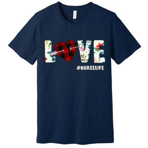 Love NurseLife Arrow Heart Premium T-Shirt