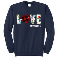 Love NurseLife Arrow Heart Tall Sweatshirt