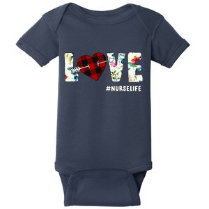 Love NurseLife Arrow Heart Baby Bodysuit