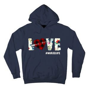 Love NurseLife Arrow Heart Tall Hoodie