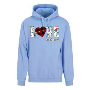 Love NurseLife Arrow Heart Unisex Surf Hoodie