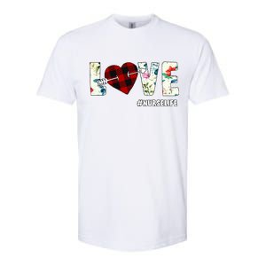 Love NurseLife Arrow Heart Softstyle CVC T-Shirt