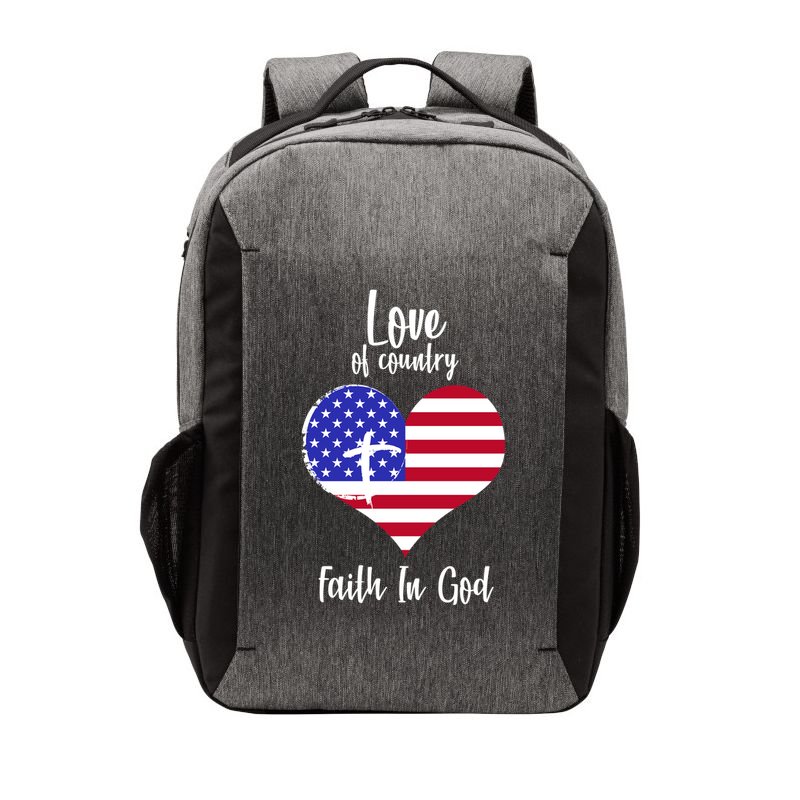 Love Of Country And Faith In God Vector Backpack