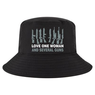 Love One Woman And Several Guns Cool Comfort Performance Bucket Hat