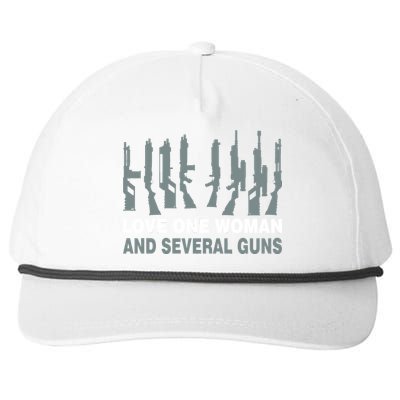 Love One Woman And Several Guns Snapback Five-Panel Rope Hat