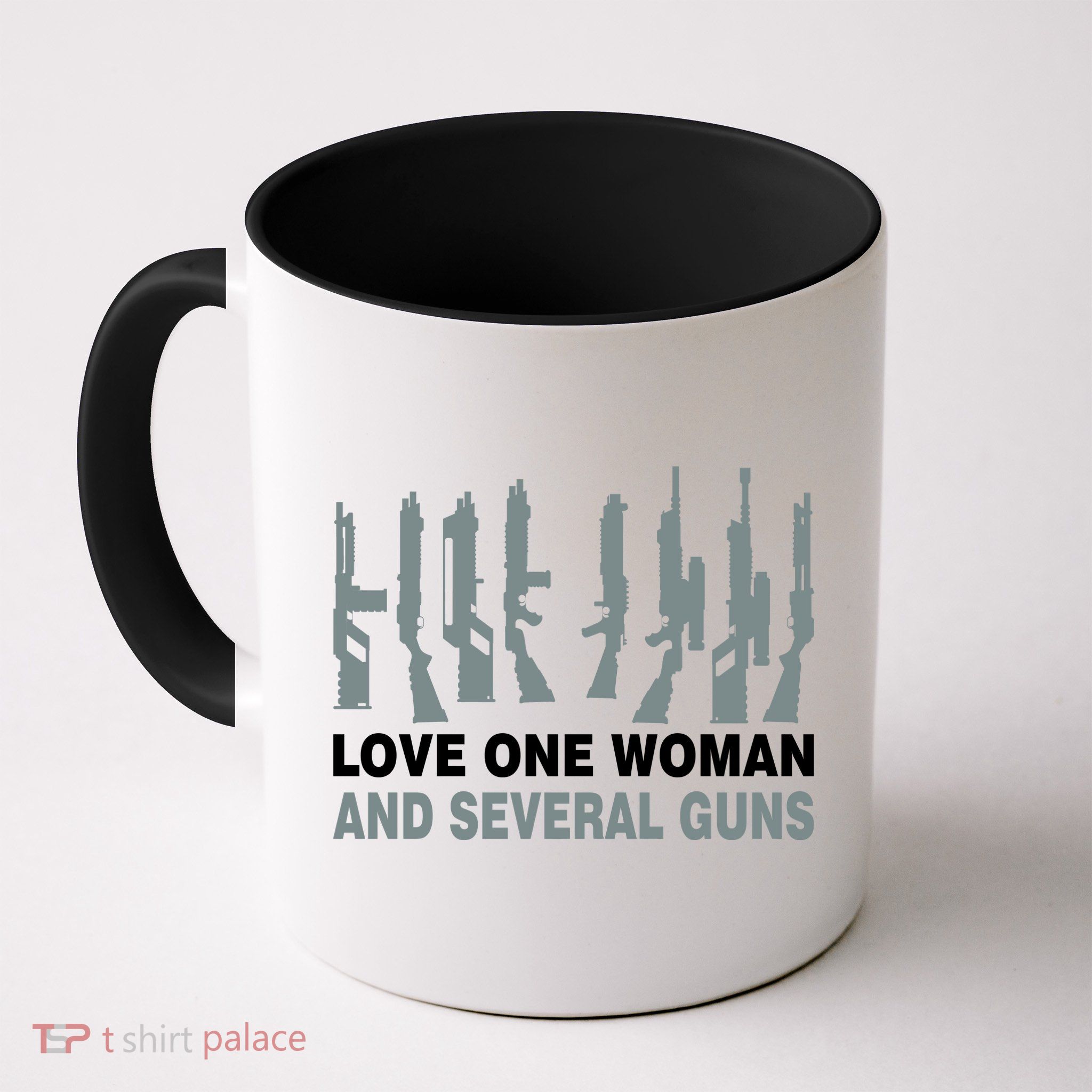 Love One Woman And Several Guns Coffee Mug