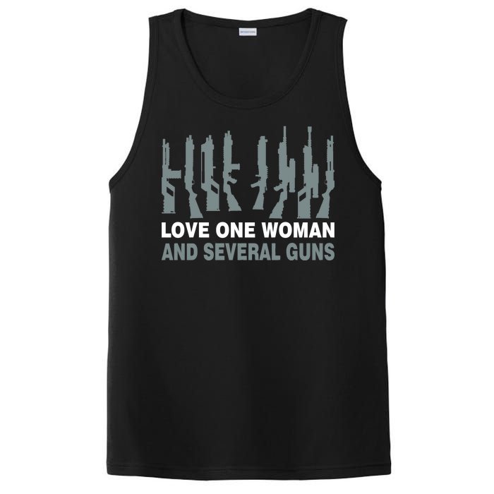 Love One Woman And Several Guns PosiCharge Competitor Tank