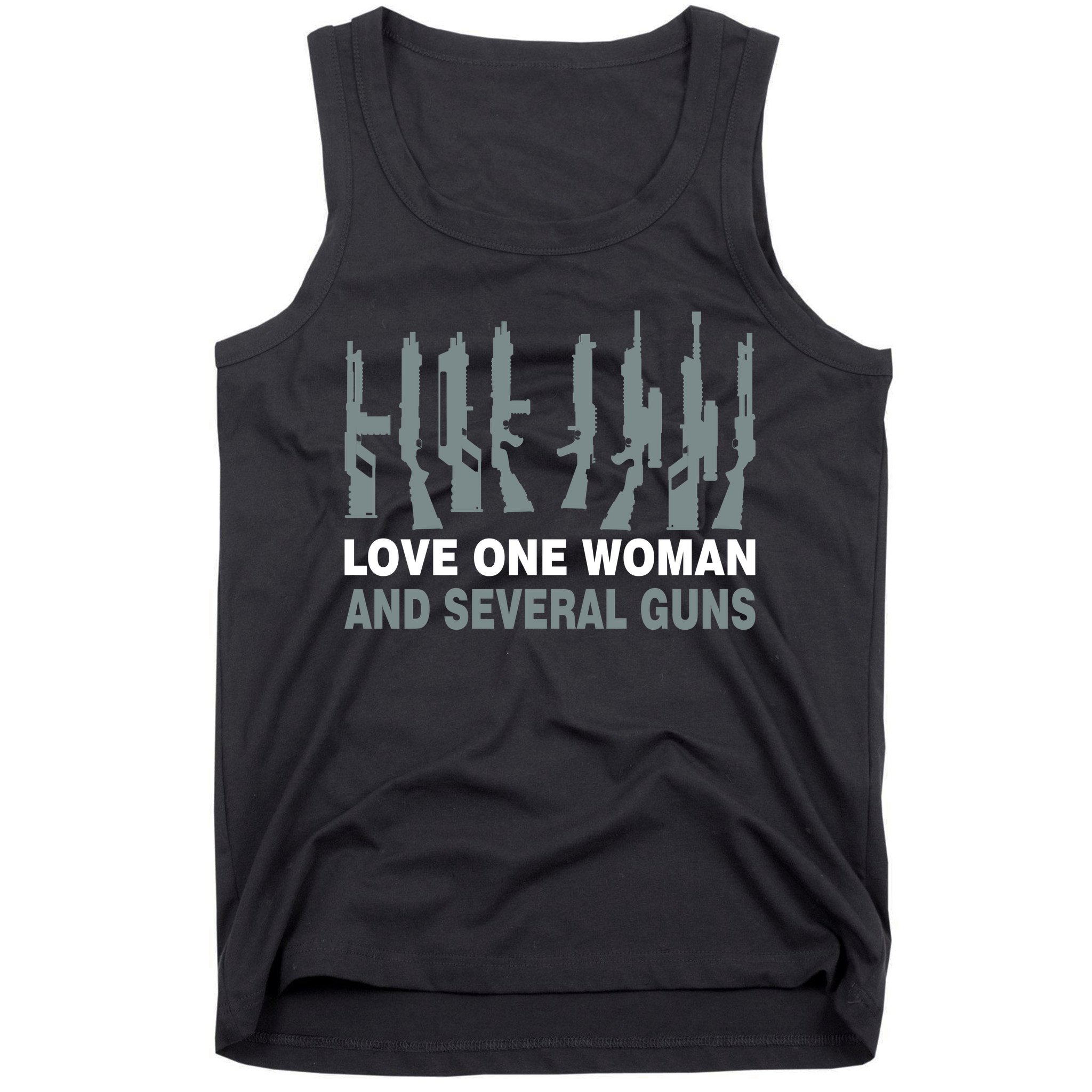 Love One Woman And Several Guns Tank Top