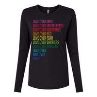 Love Over Everything  Womens Cotton Relaxed Long Sleeve T-Shirt