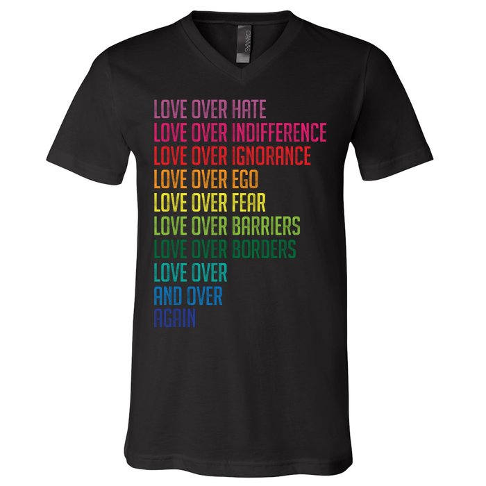 Love Over Everything  V-Neck T-Shirt