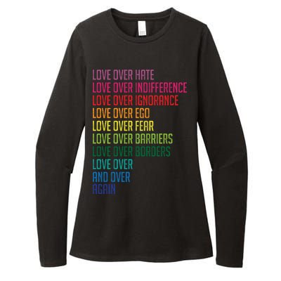 Love Over Everything  Womens CVC Long Sleeve Shirt