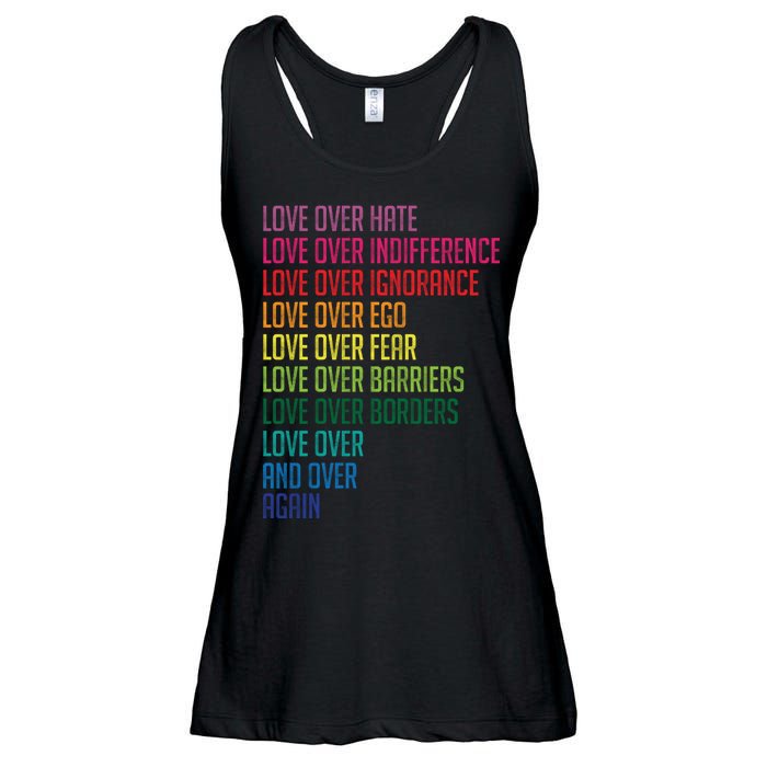 Love Over Everything  Ladies Essential Flowy Tank